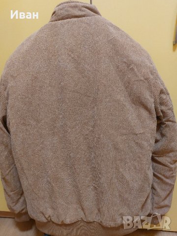Мъжко рипсено яке с пух, снимка 3 - Якета - 43947164