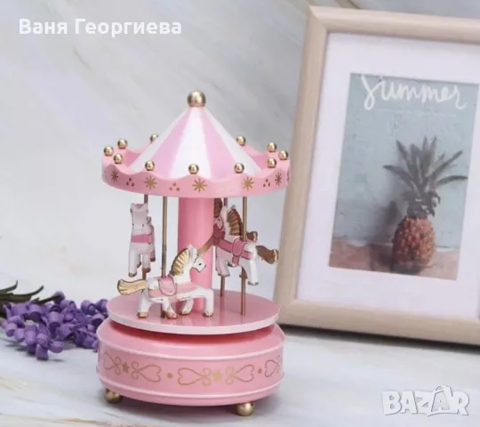 Музикална Автентична Кутия Carousel с Въртележка за Бебета