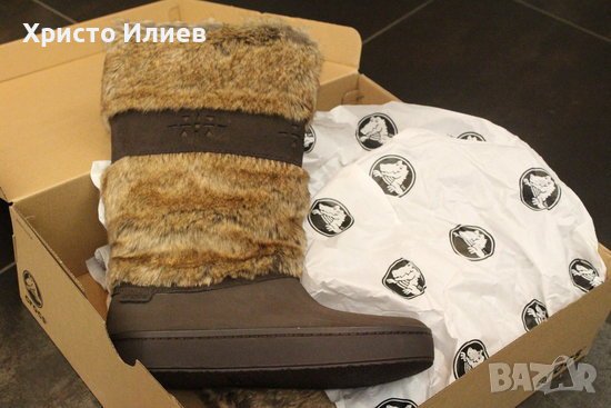 дамски ботуши Crocs Modessa Furry Boot 38 номер Оригинални, снимка 11 - Дамски ботуши - 43353187