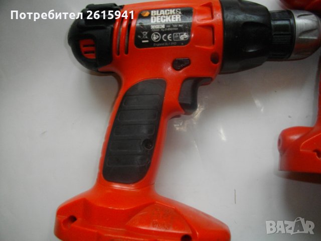 18 Волта-Black Decker CD18C-Боди-Тяло За Винтоверт-Английско-Отлично, снимка 3 - Винтоверти - 28315443