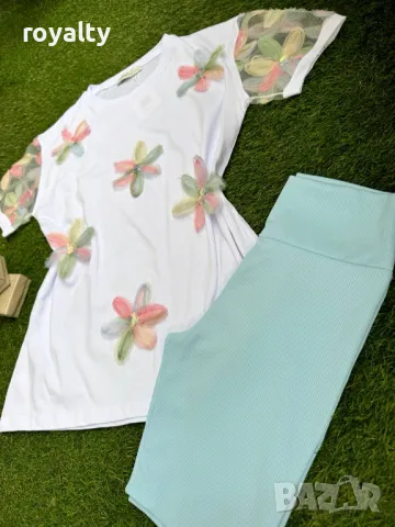 Памучни дамски комплекти , снимка 4 - Спортни екипи - 49756097