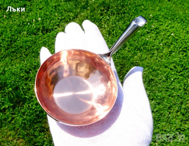 Меден черпак ръчно кован. , снимка 2 - Антикварни и старинни предмети - 36914776