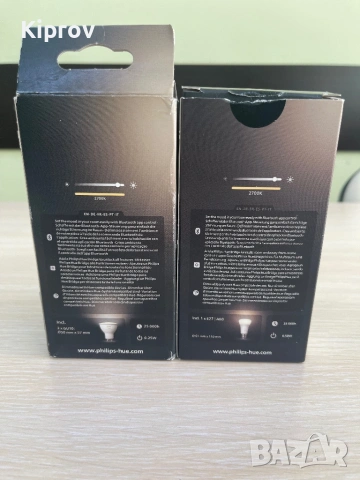 💡 Philips Hue крушки – E27 White 9W + 2x GU10 White (димируеми), снимка 2 - Крушки - 53149025
