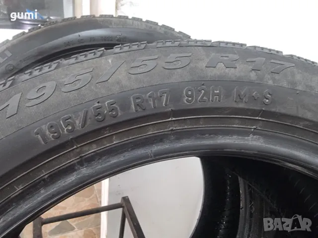 2бр зимни гуми 195/55/17 PIRELLI  L02596 , снимка 5 - Гуми и джанти - 49341805