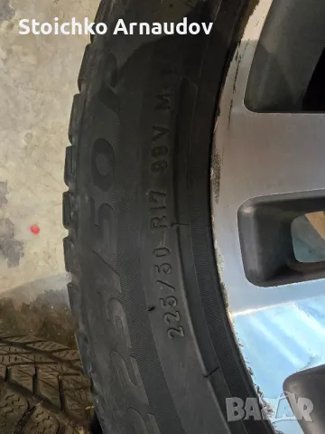 Джанти 17" със Зимни гуми и датчици от Mercedes E200 w212, снимка 4 - Гуми и джанти - 48618125