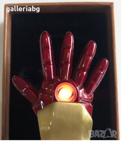 Запалка ключодържател Ръката на Железният Човек (Iron Man, Marvel), снимка 1 - Запалки - 40517270