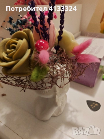 Декорация от соев восък, снимка 9 - Декорация за дома - 53340328