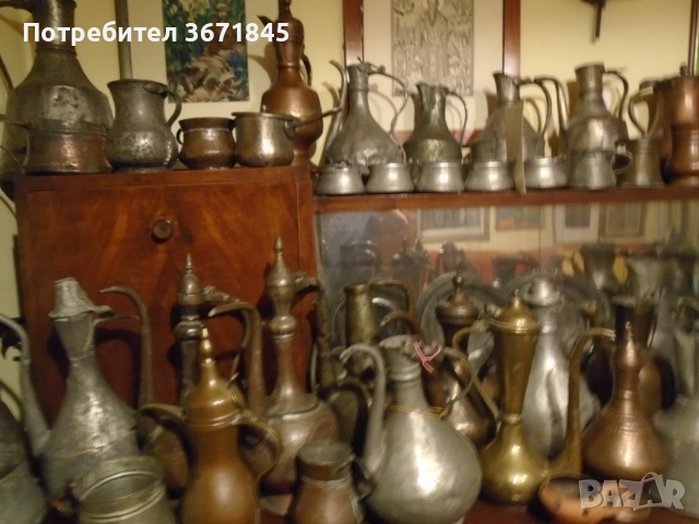 колекция от стари бакърени съдове, снимка 4 - Антикварни и старинни предмети - 53265513