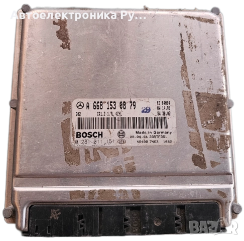 компютър MERCEDES W 168 BOSCH, 0 281 011 151, 0281011151, A 668 153 08 79, A6681530879 