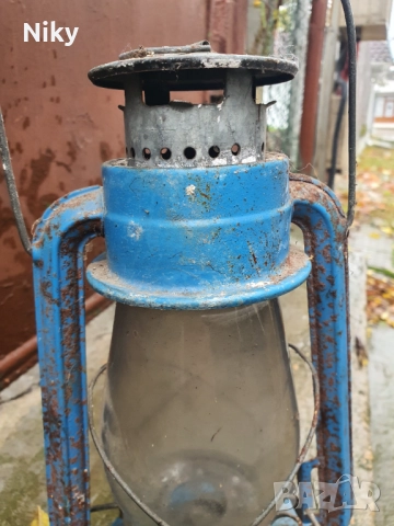 Стар газов фенер , снимка 3 - Антикварни и старинни предмети - 52342455