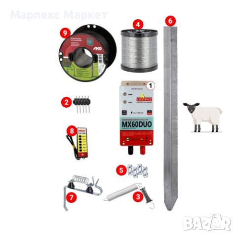 Комплект електропастир за овце - 400 метра, снимка 1 - За селскостопански - 43210631
