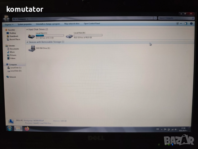 лаптоп Dell D630,Com-Port,Intel T7500,4GB,180GB SSD,батерия, снимка 9 - Лаптопи за работа - 42667404