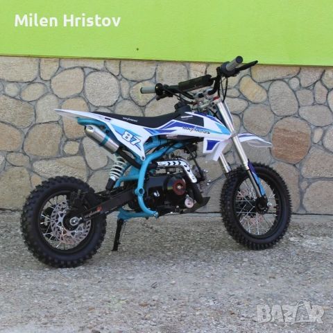 Бензинов кросов мотор 90cc кубика с Ел. стартер, снимка 3 - Мотоциклети и мототехника - 53301993