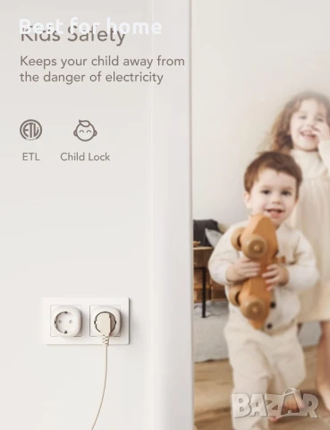 Nooie WLAN  Смарт WiFi контакт съвместим с Alexa и Google Home, снимка 6 - Друга електроника - 50830489