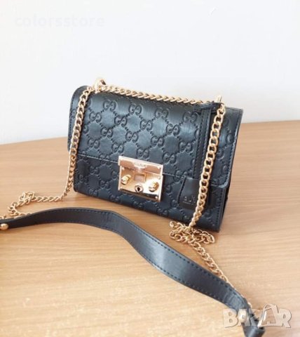 Луксозна Черна чанта Г-чи кодIM- Br103, снимка 2 - Чанти - 38762432