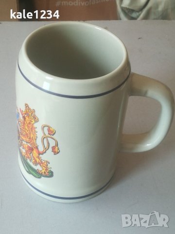 Немска халба за бира. Бавария. HUBER. Чаша. Герб. Germany. Голяма халба керамика. , снимка 6 - Колекции - 40668128