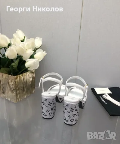 Дамски сандали Шанел , снимка 2 - Сандали - 50057448