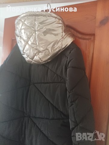 Намалям!Зимно яке La Morena с ефектна качулка XL/52 Бг размер+подходящи ботуши 38 номер , снимка 3 - Якета - 43717757
