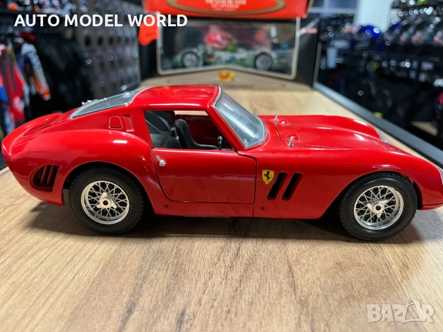 BBURAGO метална колекционерска количка модел FERARRI 250 GTO 1962г., снимка 2 - Колекции - 52795302