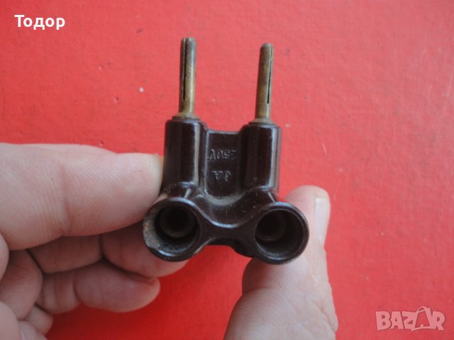 Немски бакелитов разклонител щепсел 3 Райх 4, снимка 5 - Антикварни и старинни предмети - 43533850