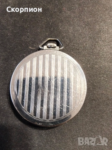 Джобен часовник - Молния - СССР - 18 РУБИНА - РИМСКИ ЦИФРИ И ЖЪЛТИ СТРЕЛКИ, снимка 7 - Джобни - 50521710