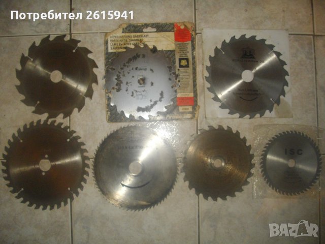 Режещ Диск За Дърво-За Ръчен / Настолен Циркуляр/ Пендула-Нови/Ползвани-ф210мм-ф185мм-ф160мм-Немски, снимка 1