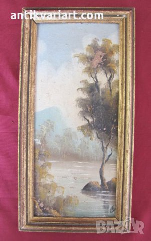 Стара Оригинална Картина масло подписана, снимка 1