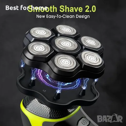  Електрическа самобръсначка 5 в 1  за плешиви мъже, снимка 2 - Машинки за подстригване - 49466337