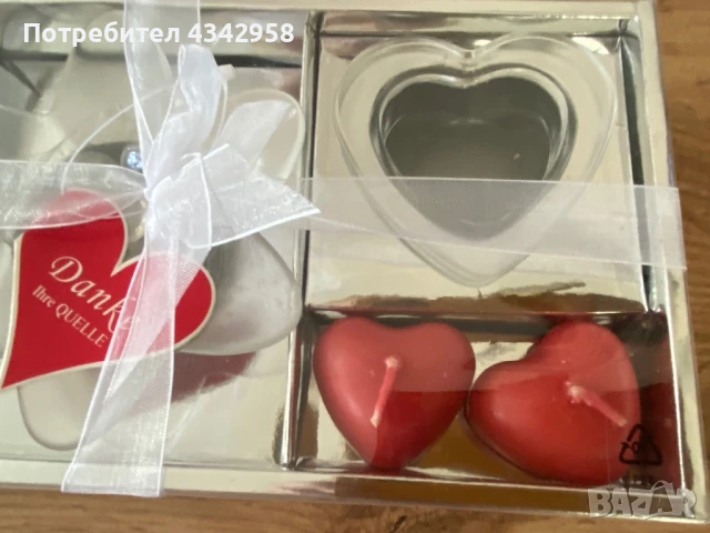 Романтичен комплект със свещи.Германия., снимка 2 - Декорация за дома - 50613256