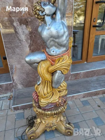 Италиански бароков лампион 024, снимка 4 - Лампиони - 48049567