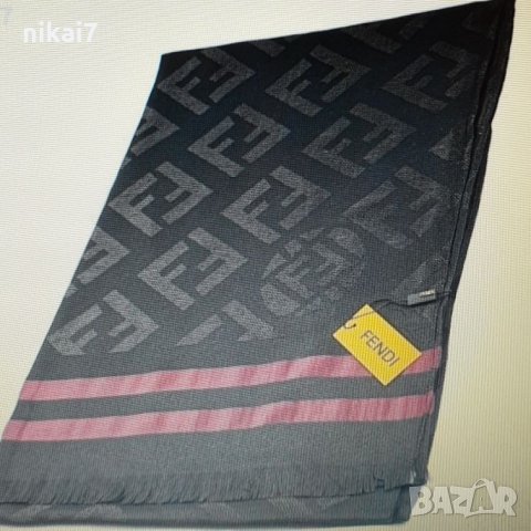 Fendi/Guccii/Chanell Луксозен Дамски шал в подаръчен плик и лого , снимка 1 - Шалове - 27185440