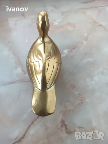 Месингова фигура патица, снимка 3 - Колекции - 48374832
