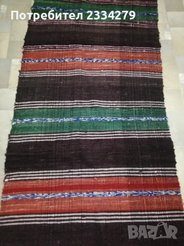 Автентични черги-пътеки, ръчно тъкани на дървен стан през 30-40те години. , снимка 4 - Антикварни и старинни предмети - 51802190