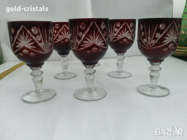 стари кристални чаши, снимка 4 - Антикварни и старинни предмети - 33271299