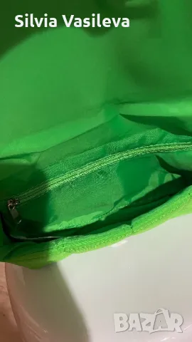 Зелена дамска чанта H&M, снимка 6 - Чанти - 43107291