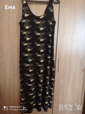 Дълга флорална рокля, XL размер , снимка 1 - Рокли - 37196509