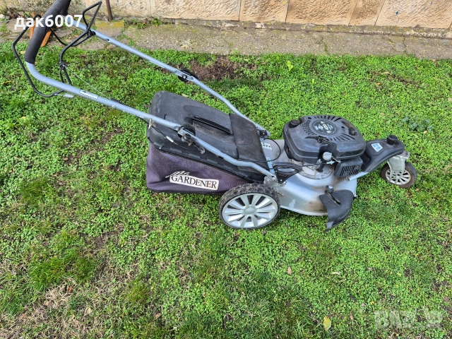 Немска бензинова косачка с кош, снимка 2 - Градинска техника - 52665805