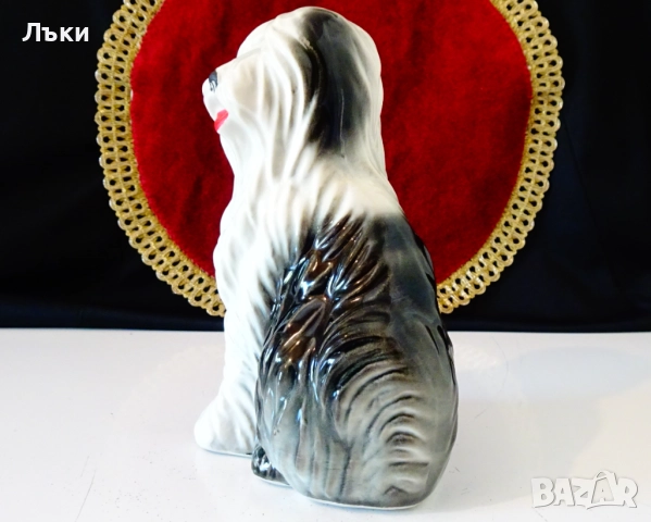 Порцеланова фигура,статуетка куче Бобтейл,печат. , снимка 2 - Статуетки - 51979856