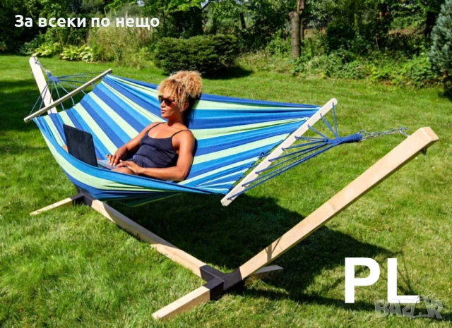 Двоен хамак за релакс – модел ED-HMK1 Код P1024, снимка 4 - Градински мебели, декорация  - 51223646