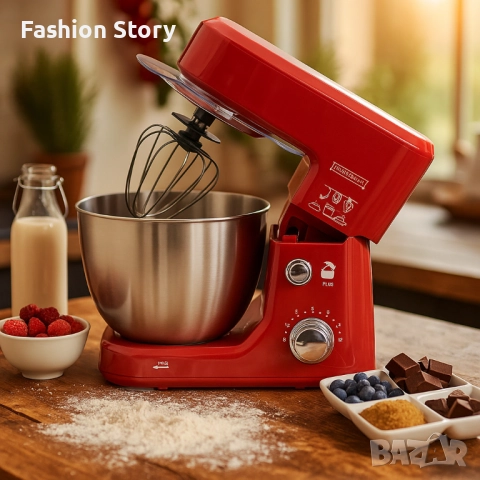 Планетарен кухненски миксер Royalty Line RL-PKM-700.472.2S, снимка 3 - Миксери - 51860501