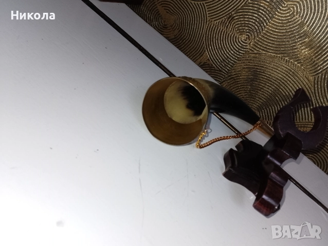 Рог за вино с поставка, снимка 4 - Декорация за дома - 35716945