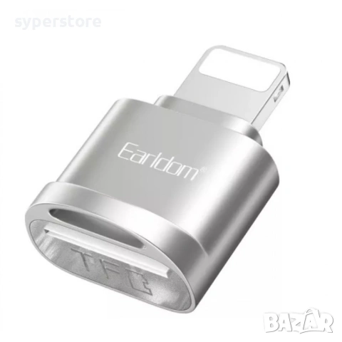 Card Reader за iPhone Lightning EARLDOM OT94L Четец за карти MicroSD, снимка 2 - Резервни части за телефони - 53280888