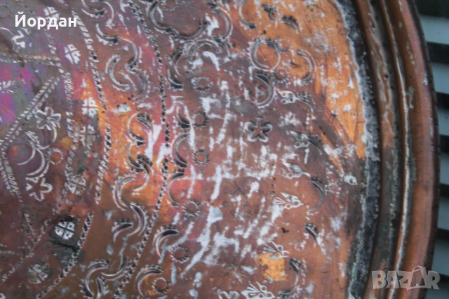 Стара медна тава от Османската империя , снимка 7 - Антикварни и старинни предмети - 51031524