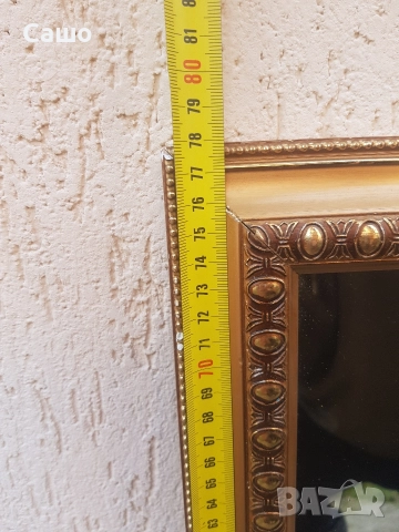 Огледало Кристално Позлатено, снимка 5 - Антикварни и старинни предмети - 52878053