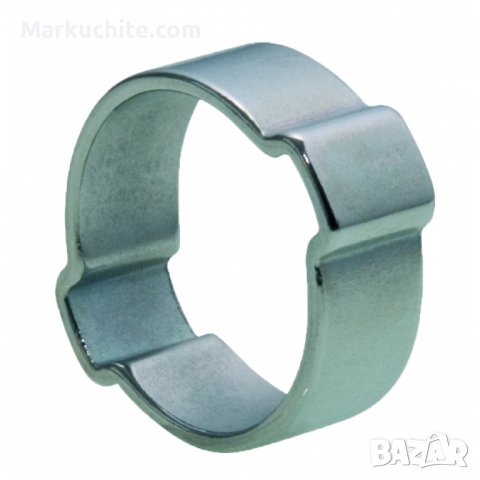 Клипс скоби с едно и две уши earclip - поцинковани, снимка 1