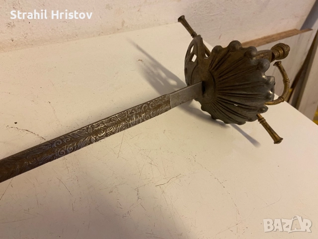 Стара сабя за декорация, снимка 3 - Антикварни и старинни предмети - 52919339