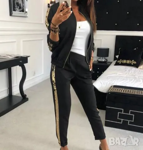 Намалям на 35 лв! Дамски спортно елегантен комплект Ивет р-р 42/46, снимка 3 - Спортни екипи - 47288040