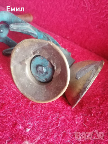 Антикварна мелничка желязо и бронз , снимка 3 - Колекции - 36477760