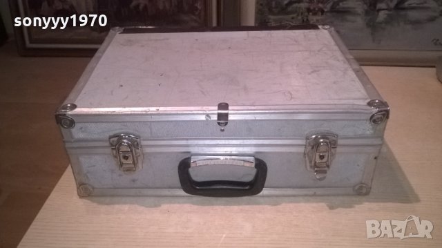 алуминиев куфар за инструменти-внос швеция-46х33х16см, снимка 3 - Куфари с инструменти - 26952099