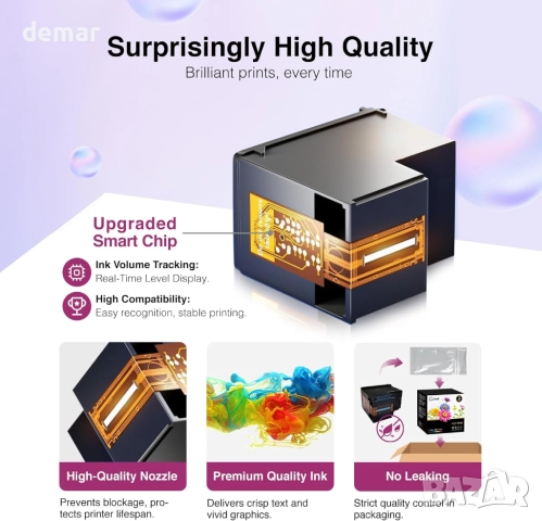 Мастилени касети 575XL 576XL, черна и цветна за Canon Pixma, снимка 4 - Консумативи за принтери - 52734085